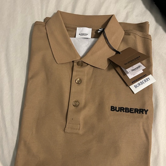 Burberry Camel Polo Shirt for Men